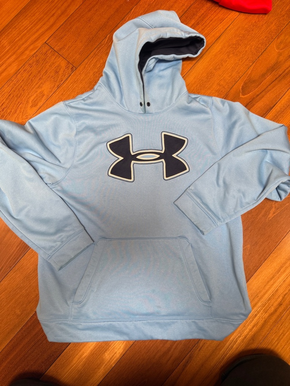 Under Armour Sky Blue Hoodie with Black Logo